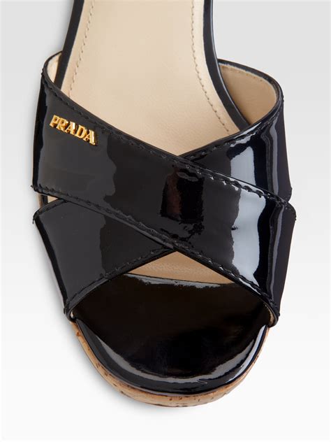 prada criss cross sandal|Crisscross leather sandals .